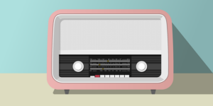 decorative: a radio