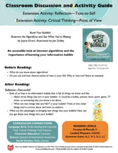 cover of the activity guide for Burst Your Bubble!