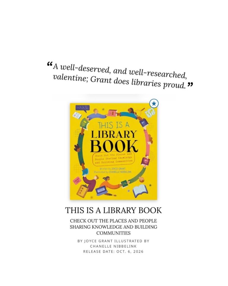 Cover of This is a library book with a pull quote from the review