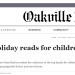 decorative: oakville news banner and headline "Top 11 holiday reads for children & adults"